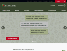 Tablet Screenshot of banklinth.ch